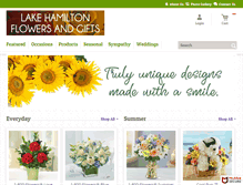 Tablet Screenshot of lakehamiltonflowers.com